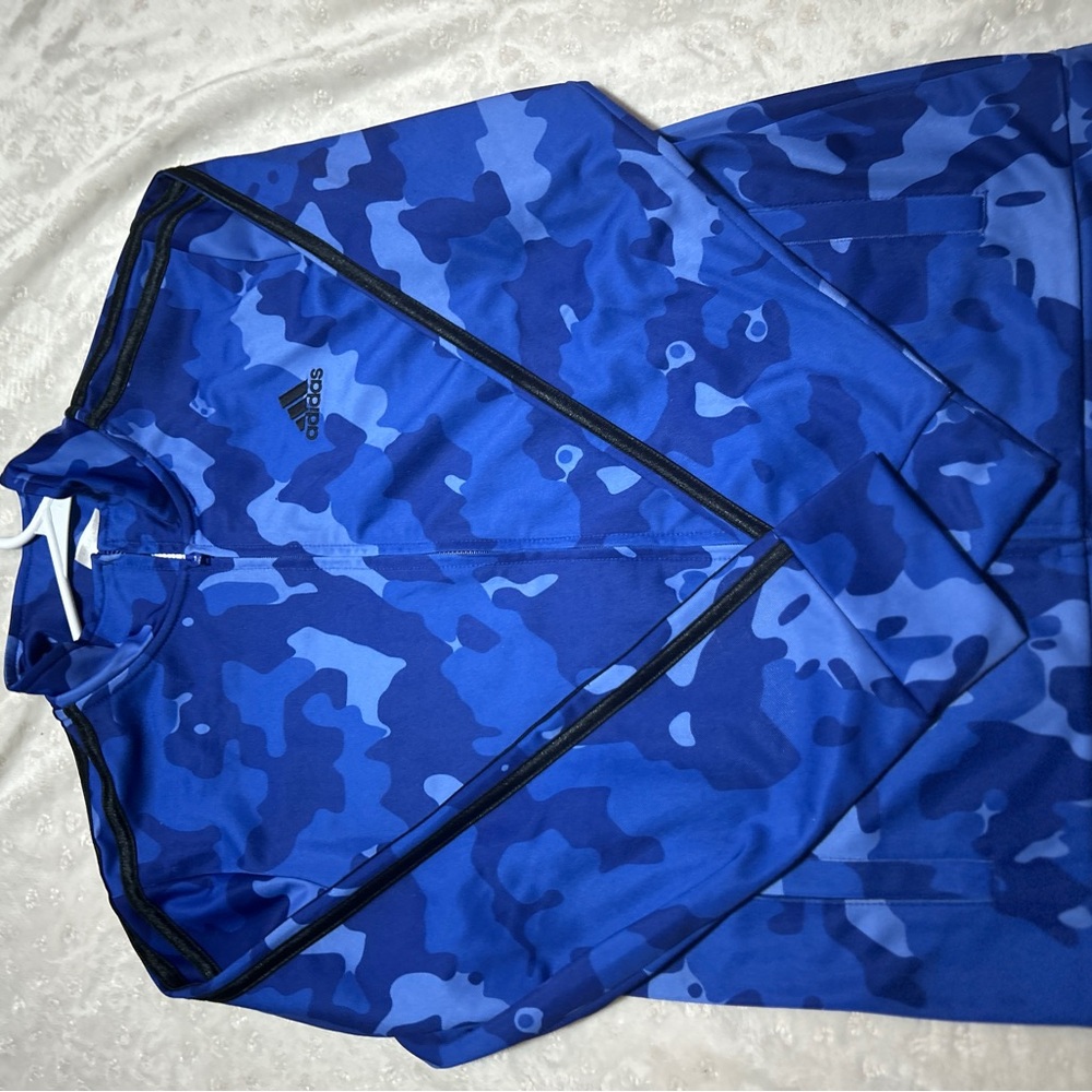 Adidas Blue Camo Track Jacket